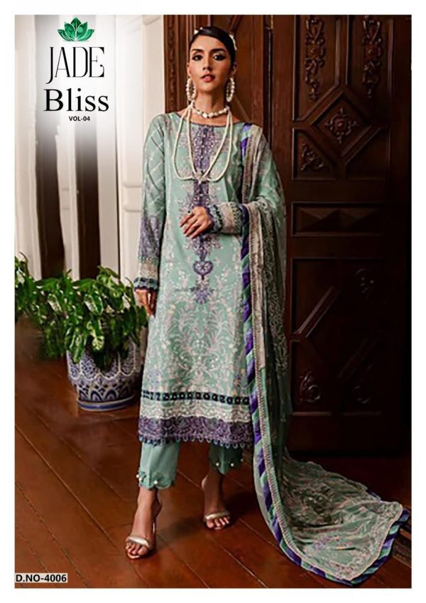 JADE BLISS VOL 4 KARACHI SUITS WHOLESALE