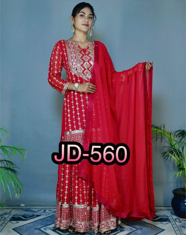 JENNY DESIGNER JD 560 TOP SHARARA WHOLESALE