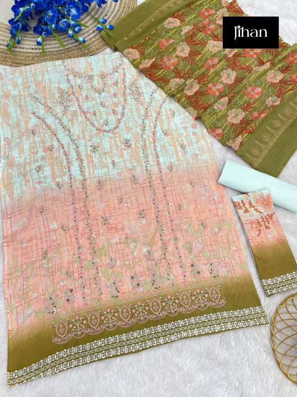 JIHAN 3414 PAKISTANI COTTON SUITS WHOLESALE