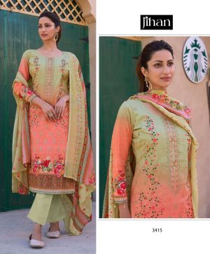 JIHAN 3415 PAKISTANI COTTON SUITS WHOLESALE