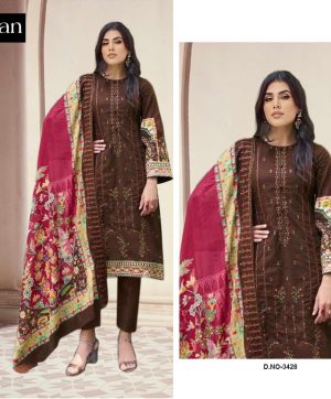 JIHAN 3428 PAKISTANI COTTON SALWAR SUITS