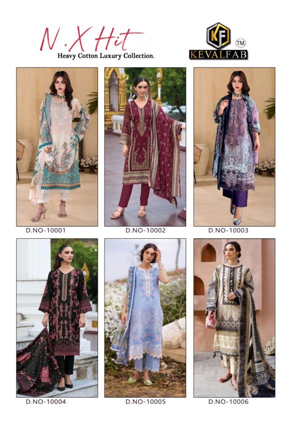 KEVAL FAB NX HIT KARACHI SUITS WHOLESALE