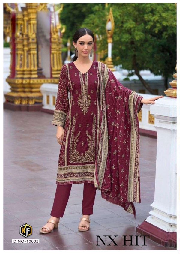 KEVAL FAB NX HIT KARACHI SUITS WHOLESALE