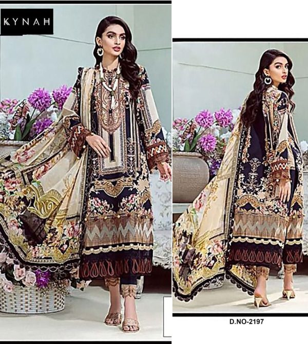 KYNAH 2197 PAKISTANI COTTON SUITS