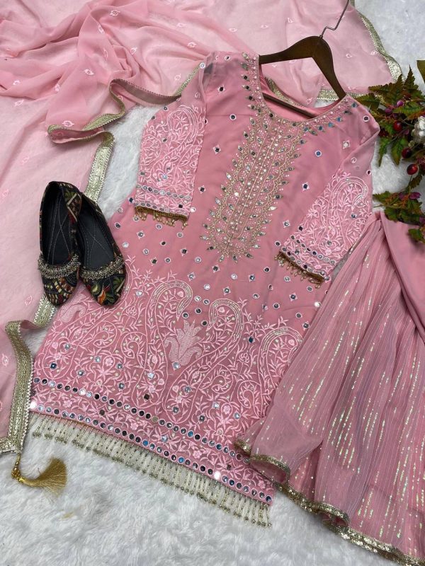 LG 1853 B DESIGNER TOP GHARARA WHOLESALE