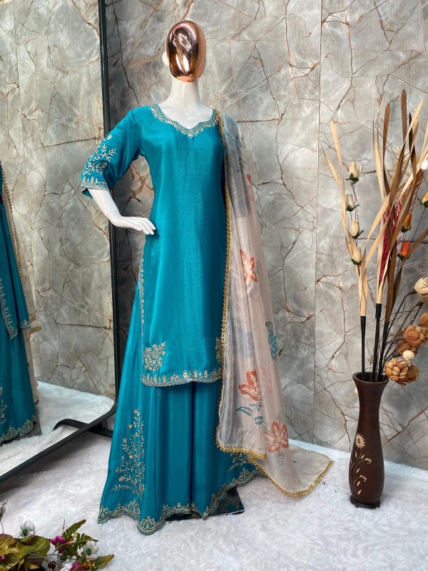 LG 1872 BLUE DESIGNER SALWAR KAMEEZ