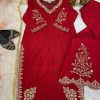 LG 1872 RED DESIGNER SALWAR KAMEEZ