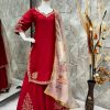 LG 1872 RED DESIGNER SALWAR KAMEEZ