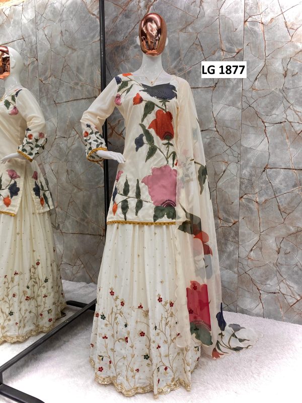 LG 1877 DESIGNER TOP GHARARA WHOLESALE