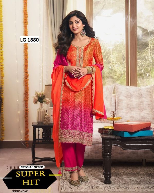 LG 1880 A DESIGNER SALWAR SUITS WHOLESALE