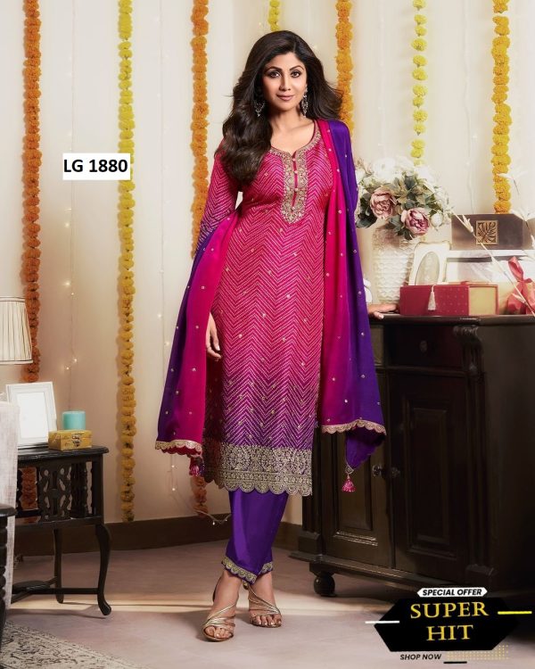 LG 1880 B DESIGNER SALWAR SUITS WHOLESALE