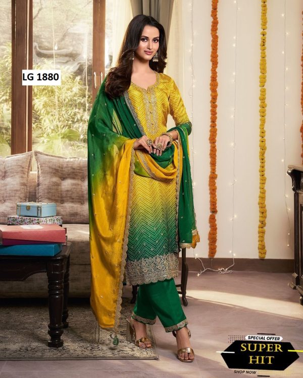 LG 1880 C DESIGNER SALWAR SUITS WHOLESALE