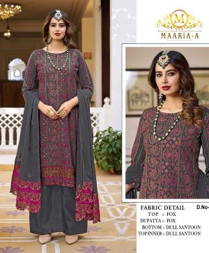 MAARIA A 1075 A PAKISTANI SUITS WHOLESALE