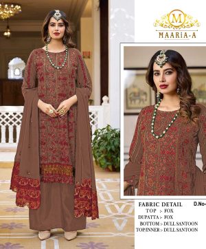 MAARIA A 1075 D PAKISTANI SUITS WHOLESALE