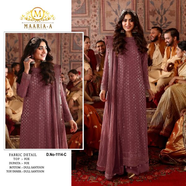 MAARIA A 1114 C PAKISTANI SUITS IN INDIA