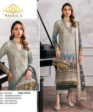 MAARIA A 1116 C PAKISTANI SUITS IN INDIA