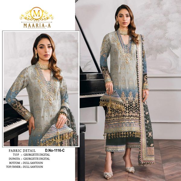 MAARIA A 1116 C PAKISTANI SUITS IN INDIA