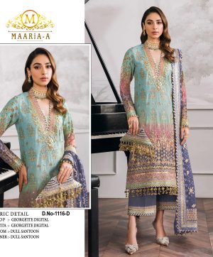 MAARIA A 1116 D PAKISTANI SUITS IN INDIA