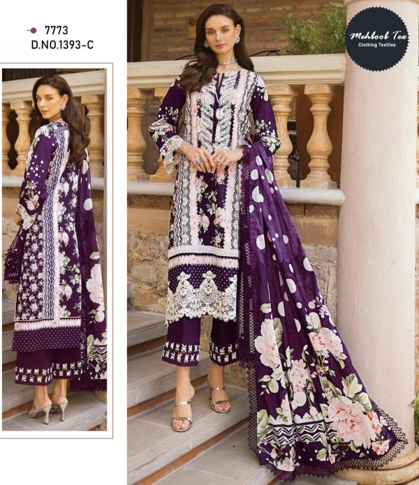 MEHBOOB TEX 1393 C PAKISTANI COTTON SUITS