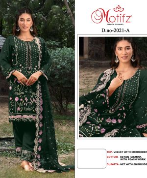 MOTIFZ 2021 A PAKISTANI VELVET SUITS