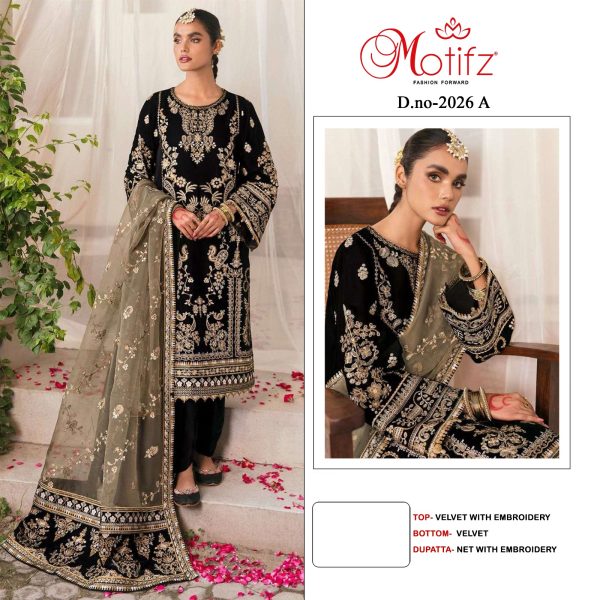 MOTIFZ 2026 VELVET SALWAR KAMEEZ WHOLESALE