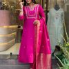 MURTI TRENDS PINK JAQARD DUPATTA KURTI