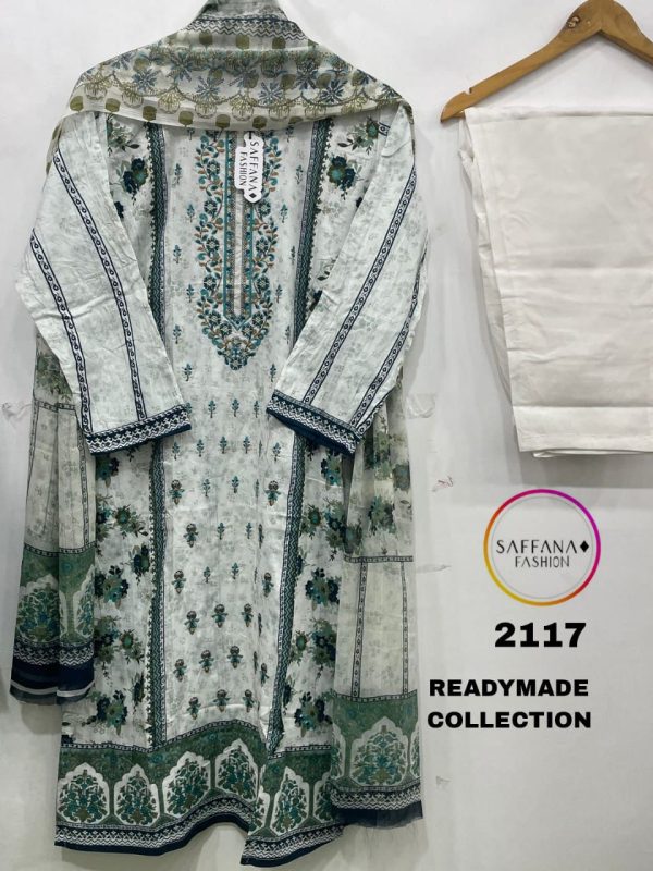 SAFFANA 2117 CHEVRON READYMADE SUITS