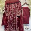 SAFFANA FASHION 2136 RED READYMADE SUITS