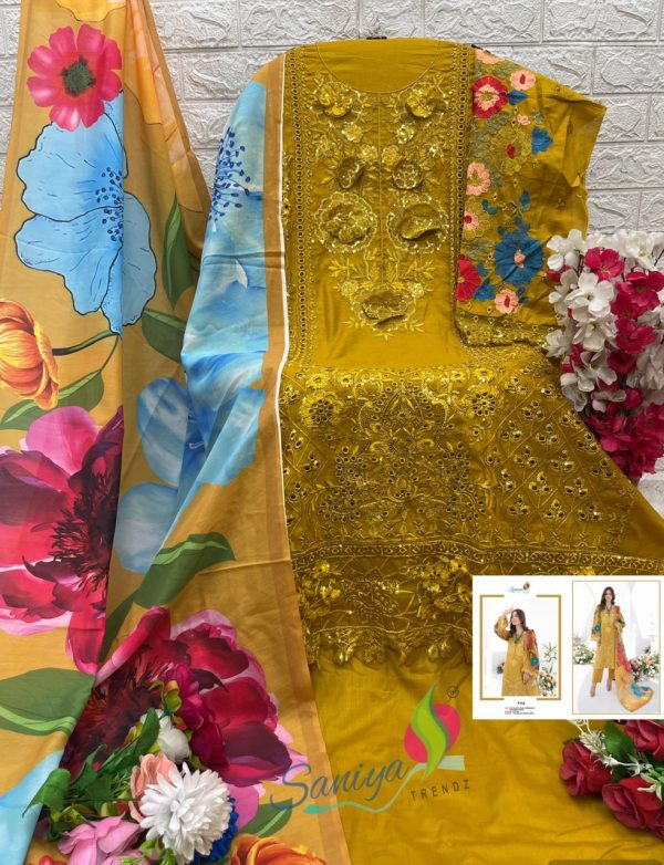 SANIYA TRENDZ KARMA CHIKANKARI SUITS