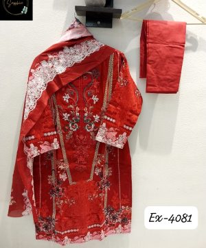 SAPPHIRE EX 4081 RED READYMADE SUITS