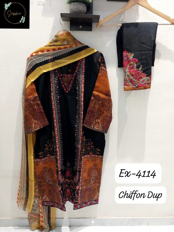 SAPPHIRE EX 4114 CHIFFION DUPATTA