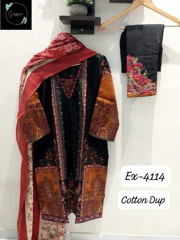 SAPPHIRE EX 4114 WITH COTTON DUPATTA