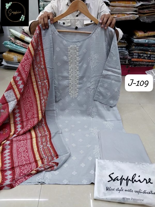 SAPPHIRE J 109 READYMADE LAWN SUITS