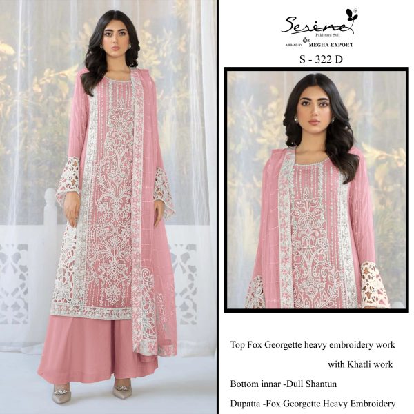 SERINE S 322 D PAKISTANI SUITS WHOLESALE