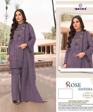 SHANAYA FASHION 15004 B ROSE SAFEERA SUITS