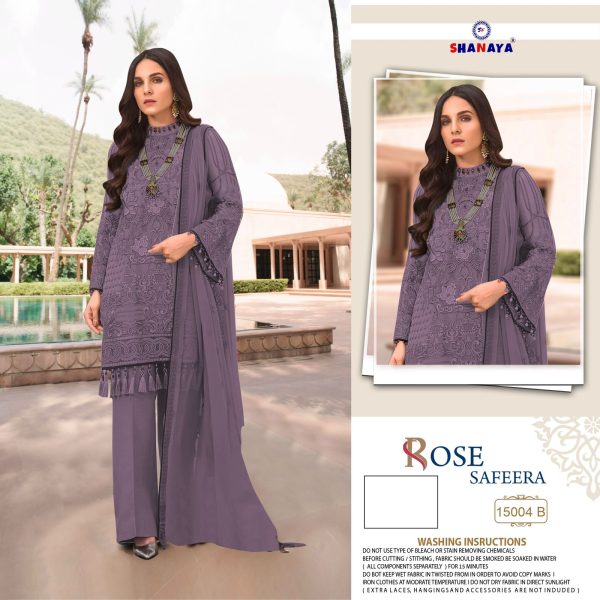 SHANAYA FASHION 15004 B ROSE SAFEERA SUITS