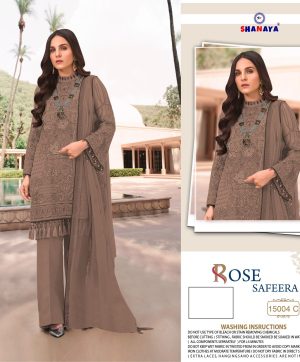 SHANAYA FASHION 15004 C ROSE SAFEERA SUITS