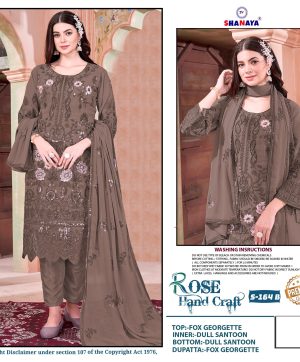 SHANAYA FASHION S 164 B ROSE PAKISTANI SUITS