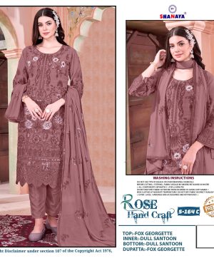 SHANAYA FASHION S 164 C ROSE PAKISTANI SUITS