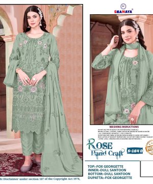 SHANAYA FASHION S 164 D ROSE PAKISTANI SUITS