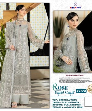 SHANAYA FASHION S 177 A ROSE PAKISTANI SUITS