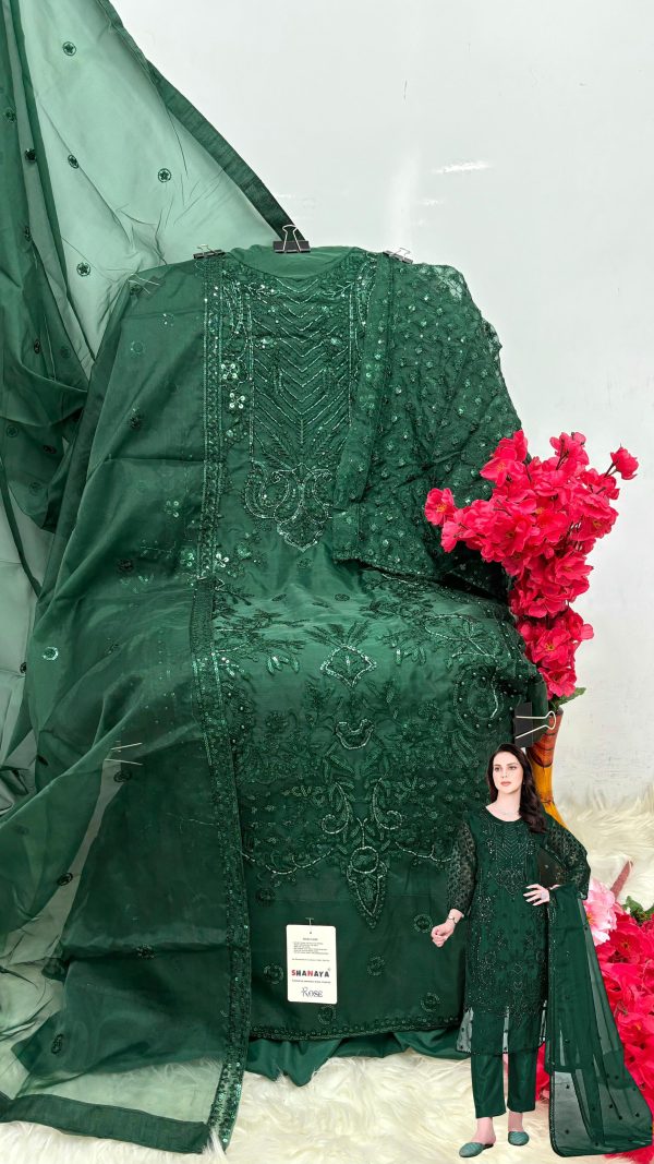 SHANAYA FASHION S 180 A ROSE PAKISTANI SUITS