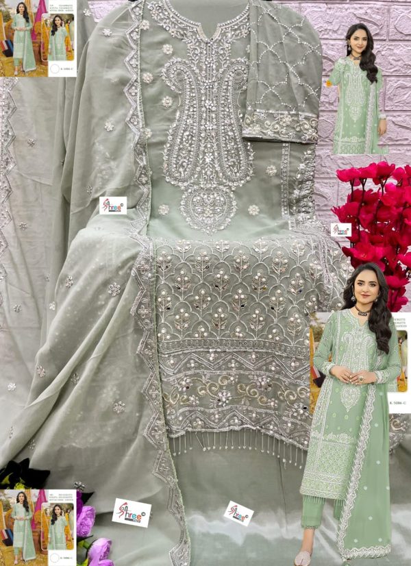 SHREE FABS K 5086 C PAKISTANI SALWAR SUITS