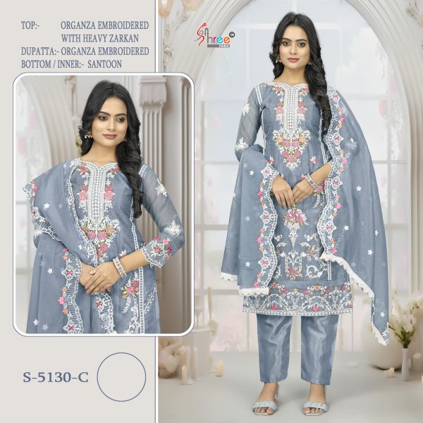 SHREE FABS S 5130 C PAKISTANI SUITS IN INDIA