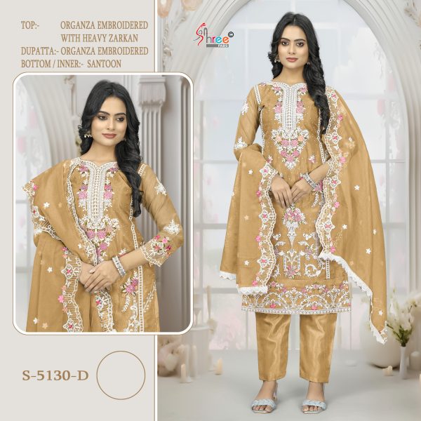 SHREE FABS S 5130 D PAKISTANI SUITS IN INDIA