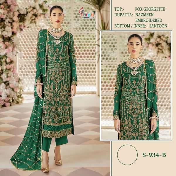 SHREE FABS S 934 B PAKISTANI SUITS WHOLESALE