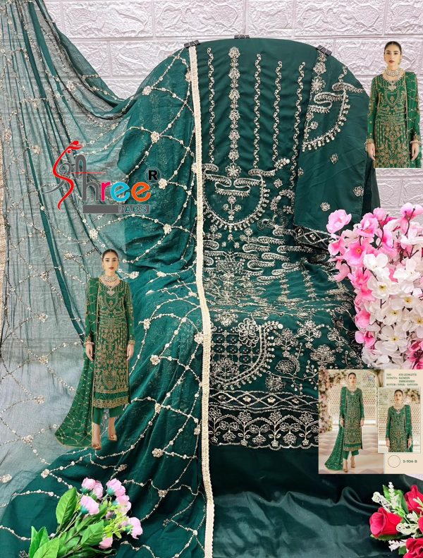 SHREE FABS S 934 B PAKISTANI SUITS WHOLESALE