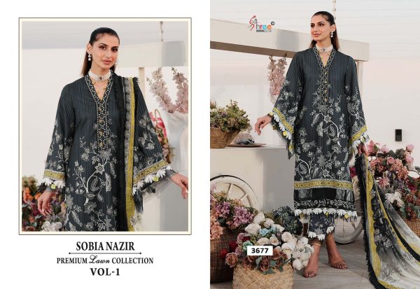 SHREE FABS SOBIA NAZIR VOL 1 PREMIUM LAWN COLLECTION