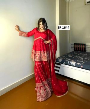 SHREE HARI SR 1644 A DESIGNER TOP SHARARA