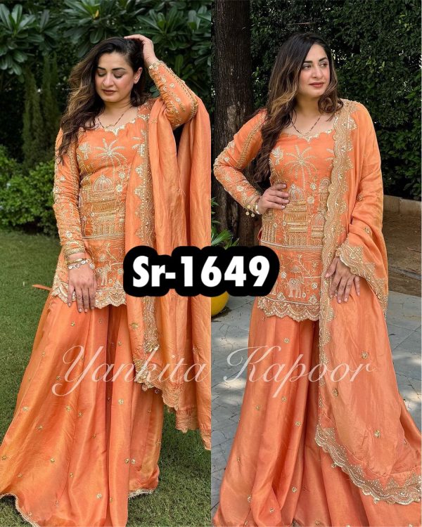 SHREE HARI SR 1649 DESIGNER TOP SHARARA